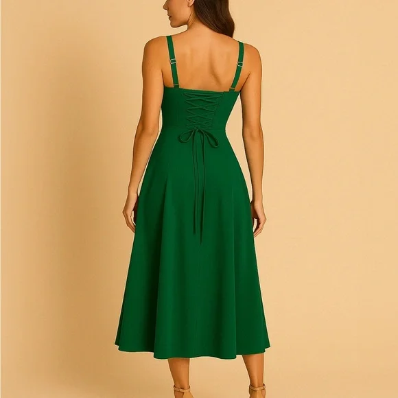 The Latest Scoop Heaven Sent Corset Sweetheart Dress L - Picture 3 of 7